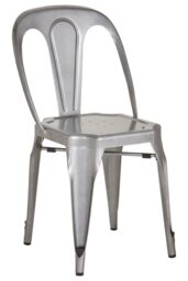 Orsina Grey Chair with Metal Frame, Comfy Grey Outdoor Metal Chair, Effortless Cleaning Metal Chair - thumbnail 7