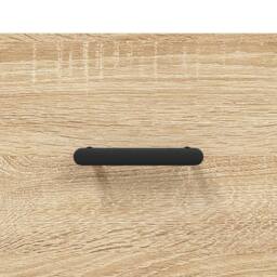 Berkfield Home Sideboard Sonoma Oak 34.5x34x90 cm Engineered Wood in Light Tan - thumbnail 9