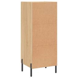 Berkfield Home Sideboard Sonoma Oak 34.5x34x90 cm Engineered Wood in Light Tan - thumbnail 8