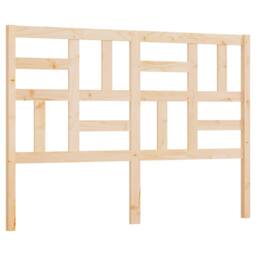 Berkfield Home Bed Headboard 146x4x104 cm Solid Wood Pine in Light Oak - Size: 146 x 4 x 104 cm - thumbnail 1