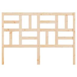 Berkfield Home Bed Headboard 146x4x104 cm Solid Wood Pine in Light Oak - Size: 146 x 4 x 104 cm - thumbnail 4