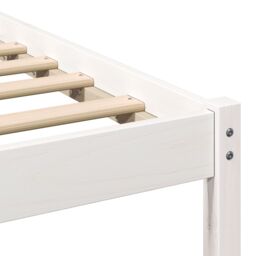 Berkfield Home with Headboard White 140 x 200 cm Solid pine wood - thumbnail 9
