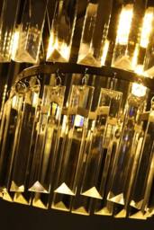 ExtraStar Modern Black Crystal Flush Mount Ceiling Light - thumbnail 5