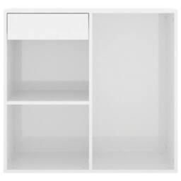 Berkfield Home Elegant Cosmetic Cabinet High Gloss White 80x40x75 cm Engineered Wood - Size: 80 x 40 x 75 cm - thumbnail 4