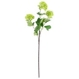 Leaf 80cm Orange Chrysanthemum Foliage & Glass Vase in Black - thumbnail 7