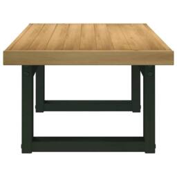 Berkfield Home Decorative Coffee Table NOAIN U-Shaped Legs 120x60x40 cm Solid Wo in Brown - Size: 120 x 60 x 40 cm - thumbnail 4