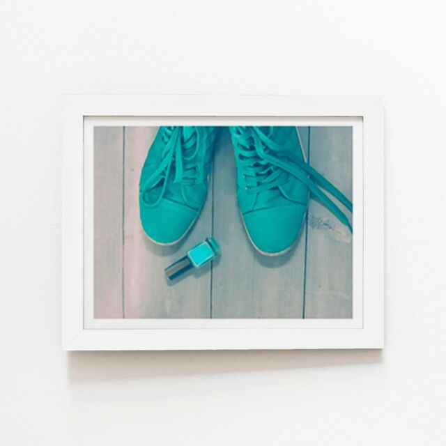 "Warren Reed - Designer Lipstick Shoes Framed Art Print in White - Size: W20"" x H30""" - image 1