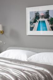 Soak&Sleep Pure Mulberry Silk Housewife Pillowcase Pair in Silver - Size: Standard Pillow Case