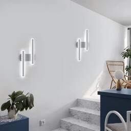 COMELY Indoor Wall Lights, 32W Modern Acrylic Long Wall Lights in Silver - thumbnail 6