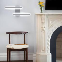 COMELY Indoor Wall Lights, 32W Modern Acrylic Long Wall Lights in Silver - thumbnail 5