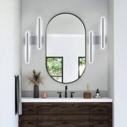 COMELY Indoor Wall Lights, 32W Modern Acrylic Long Wall Lights in Silver - thumbnail 7
