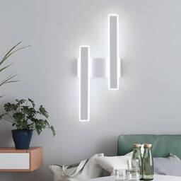 COMELY Indoor Wall Lights, 32W Modern Acrylic Long Wall Lights in Silver - thumbnail 2
