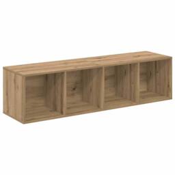 Berkfield Home 2 pcs Artisan oak 37 x 37 x 142.5 cm Engineered wood in Brown - thumbnail 5