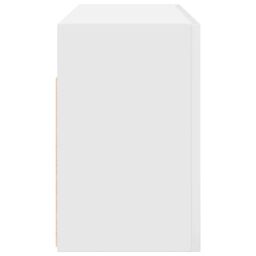 Berkfield Home Bathroom Wall Cabinet White 80x25x40 cm Engineered Wood - Size: 80 x 25 x 40 cm - thumbnail 6