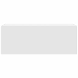Berkfield Home Bathroom Wall Cabinet White 80x25x40 cm Engineered Wood - Size: 80 x 25 x 40 cm - thumbnail 4