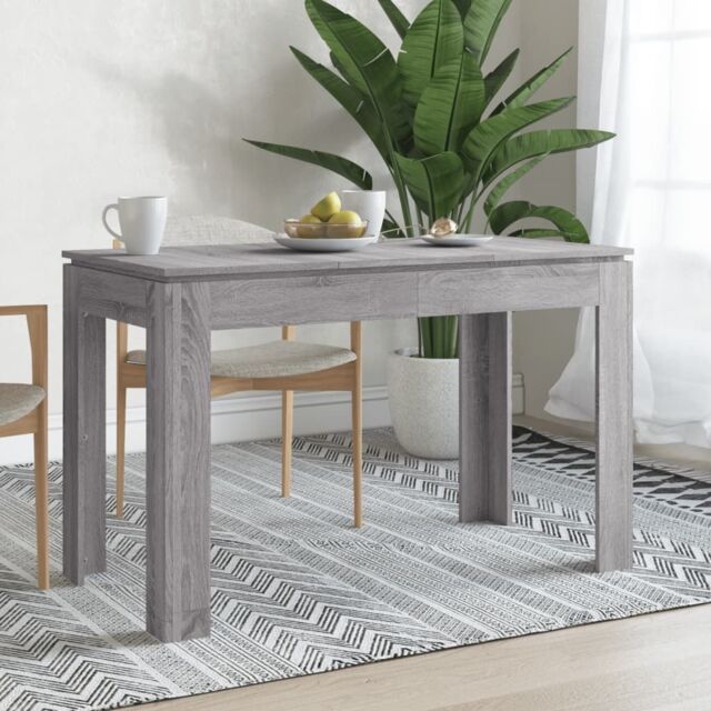 Berkfield Home Dining Table Grey Sonoma 120x60x76 cm Engineered Wood - Size: 120 x 60 x 76 cm - image 1