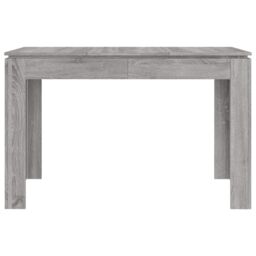 Berkfield Home Dining Table Grey Sonoma 120x60x76 cm Engineered Wood - Size: 120 x 60 x 76 cm - thumbnail 4