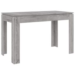 Berkfield Home Dining Table Grey Sonoma 120x60x76 cm Engineered Wood - Size: 120 x 60 x 76 cm - thumbnail 2
