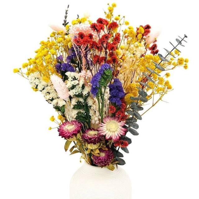 Havendro 30cm Dried Flowers Bouquet Home Decor Tan Mauve White UK - image 1