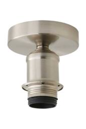 ValueLights Shaw Flush Brushed Brass, Chrome, Gold & Black Ceiling Light Fitting in Silver - thumbnail 5