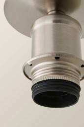 ValueLights Shaw Flush Brushed Brass, Chrome, Gold & Black Ceiling Light Fitting in Silver - thumbnail 4
