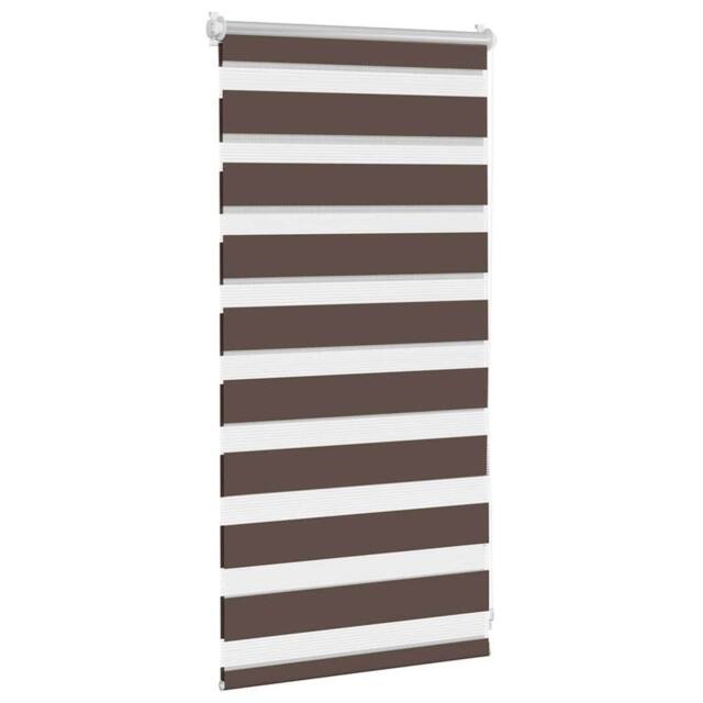 Berkfield Home Elegant Zebra Blind 40 x 100 cm Coffee in Brown - image 1