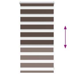 Berkfield Home Elegant Zebra Blind 40 x 100 cm Coffee in Brown - thumbnail 5