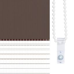 Berkfield Home Elegant Zebra Blind 40 x 100 cm Coffee in Brown - thumbnail 8