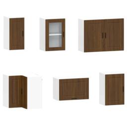 Berkfield Home 11 Piece Kitchen Cabinet Set Porto Brown Oak Engineered Wood - thumbnail 5