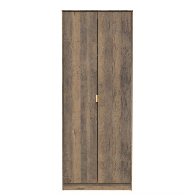 Ready Assembled 2 U Tamworth 2 Door Wardrobe (Ready Assembled) in Dark Brown - image 1