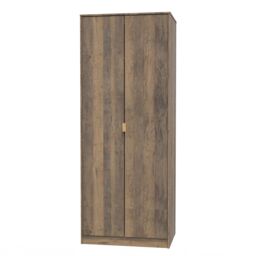 Ready Assembled 2 U Tamworth 2 Door Wardrobe (Ready Assembled) in Dark Brown - thumbnail 3
