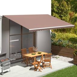 Berkfield Home Replacement Fabric for Awning Brown 5x3 m - thumbnail 1