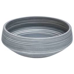 Berkfield Home Countertop Basin Grey Round Œ¶41x14 cm Ceramic - Size: 41x14 cm - thumbnail 3
