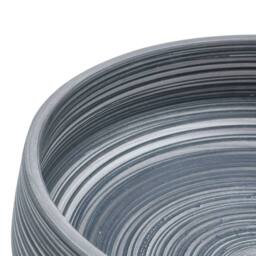 Berkfield Home Countertop Basin Grey Round Œ¶41x14 cm Ceramic - Size: 41x14 cm - thumbnail 5