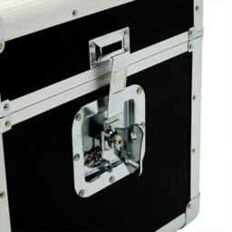 "Havendro 12"" Vinyl Record Storage Box Flight Carry Case Holds 100 in Black" - thumbnail 3