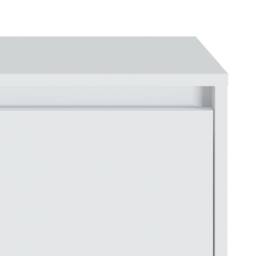 Berkfield Home Elegant Bedside Cabinet White 45x34x44.5 cm Engineered Wood - thumbnail 6