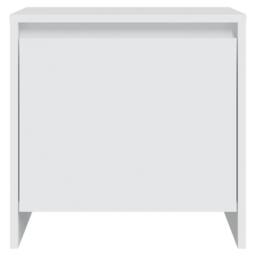 Berkfield Home Elegant Bedside Cabinet White 45x34x44.5 cm Engineered Wood - thumbnail 4