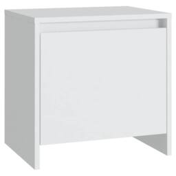 Berkfield Home Elegant Bedside Cabinet White 45x34x44.5 cm Engineered Wood - thumbnail 3