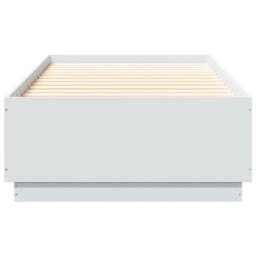 Berkfield Home Bed Frame without Mattress White 90x200 cm - thumbnail 4