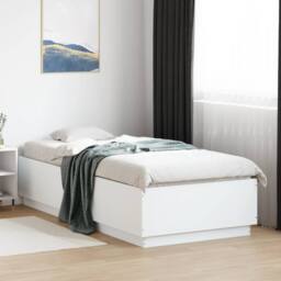 Berkfield Home Bed Frame without Mattress White 90x200 cm - thumbnail 2