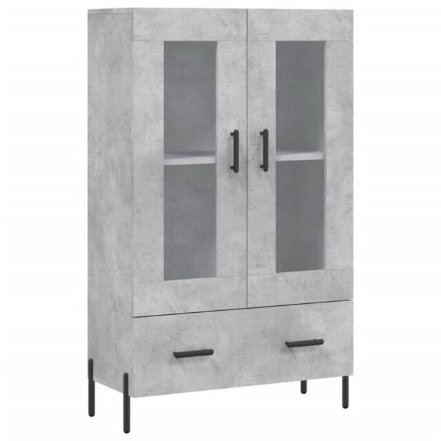 Berkfield Home Highboard Concrete Grey 69.5x31x115 cm Engineered Wood - image 1