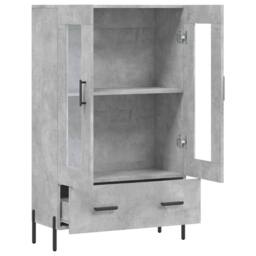Berkfield Home Highboard Concrete Grey 69.5x31x115 cm Engineered Wood - thumbnail 5