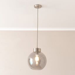 ValueLights Brianna Brushed Chrome or Gold Cap Adjustable Pendant Ceiling Light in Silver - thumbnail 4
