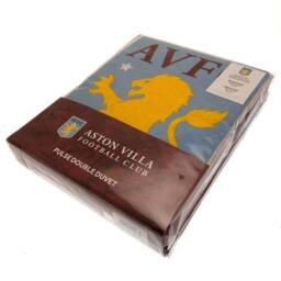 Aston Villa FC Pulse Reversible Duvet Cover Set in Burgundy - Size: Single - thumbnail 4