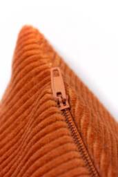 Furn Jagger Ribbed Corduroy Cushion in Orange - thumbnail 4