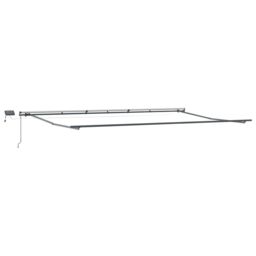 Berkfield Home Manual Retractable Awning with LED Orange & Brown 600x300 cm - thumbnail 3