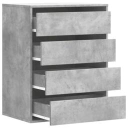 Berkfield Home Corner Chest of Drawers Concrete Grey 60x41x76 cm Engineered Wood - Size: 60 x 41 x 76 cm - thumbnail 5