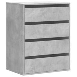 Berkfield Home Corner Chest of Drawers Concrete Grey 60x41x76 cm Engineered Wood - Size: 60 x 41 x 76 cm - thumbnail 1