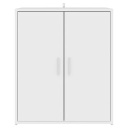 Berkfield Home Shoe Cabinet White 60x35x70 cm Engineered Wood - Size: 60 x 35 x 70 cm - thumbnail 6