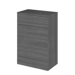 Balterley Alrewas Contemporary WC Unit, Anthracite Woodgrain, 600mm in Grey - thumbnail 1